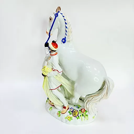 Статуэтка Мавр с конём по модели И.И. Кендлера Майсен Германия - View 3