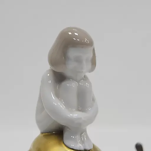 Статуэтка Девочка на улитке 1929г Розенталь "Улиточная почта" - View 7