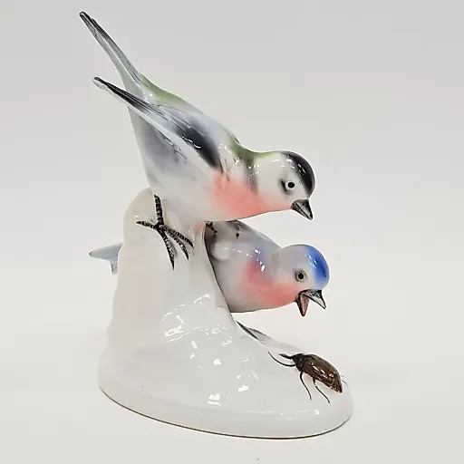 Статуэтка Две птицы клюющие жука Carl Scheidig - View 3