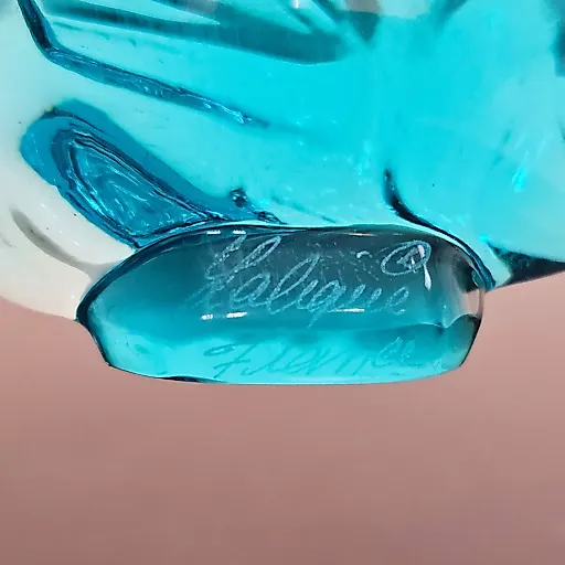 Хрустальная рыбка синего оттенка - View 6