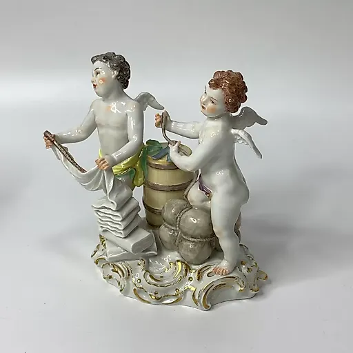 Старинная скульптурная группа Обмен - View 7