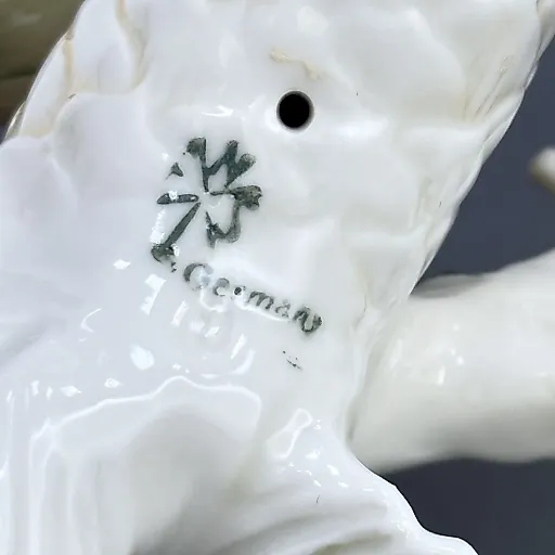 Статуэтка фарфор пара Клестов на ветке Германия Волькштадт 1919-1945 г - View 7