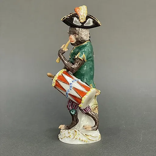 Статуэтка "Обезьяна барабанщик" №14 в серии обезьяний оркестр 2012 г Германия - View 4