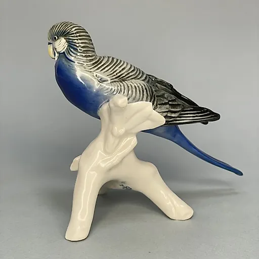 Фигурка попугай на ветке 1920-1930 г Германия - View 3