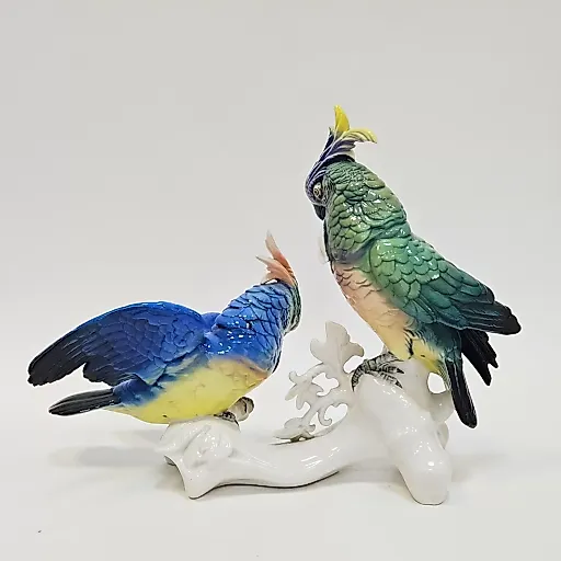 Пара какаду сидящая на стилизованной ветке Карл Энс - View 3