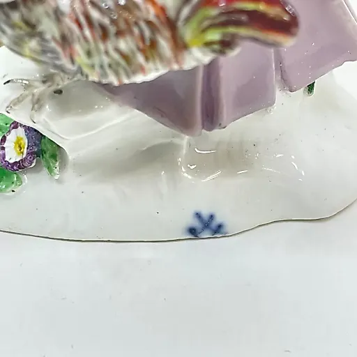 Коллекционная редкая статуэтка Юноша с петухом 1750-1755 - View 8