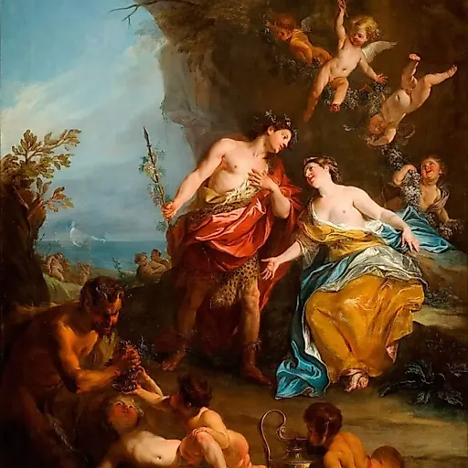 Скульптурная группа "Дионис и Ариадна" Франция Эдме Самсон 1900 гг - View 8