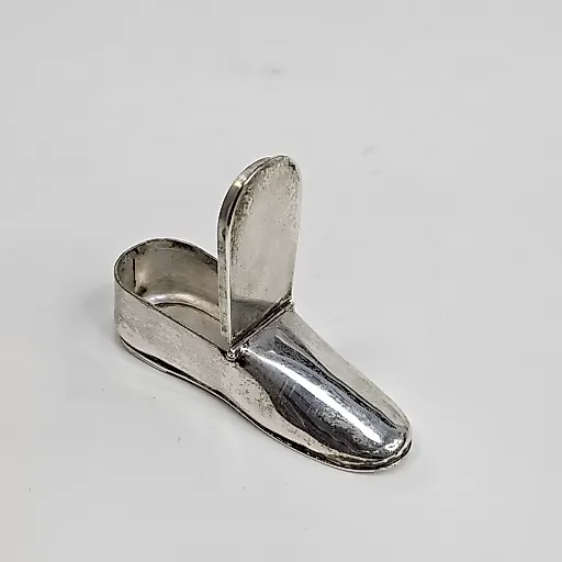 Серебряная табакерка в виде туфли 54г Лондон - View 2