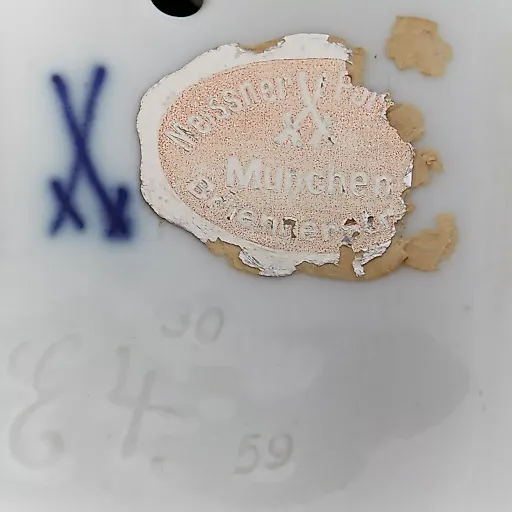 Фарфоровая немецкая статуэтка "Аллегория осязания" - View 9