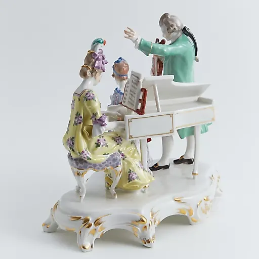 Старинная скульптурная композиция "Музыкальная гостиная" - View 3