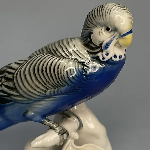 Фигурка попугай на ветке 1920-1930 г Германия - View 5