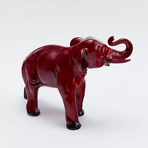Статуэтка "Слон" в технике "Flambe". - View 2