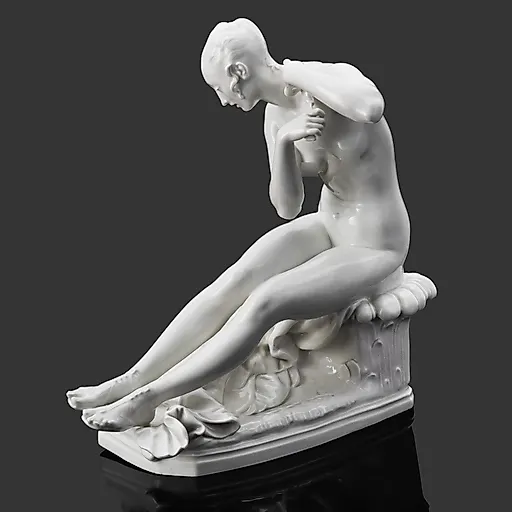 Статуэтка "Диана" (Богиня охоты), автор модели Пауль Шойрих, фарфор, Meissen (Мейсенский фарфор), Германия, 1920-1940 гг. - View 2