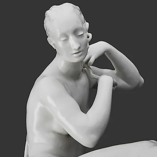 Статуэтка "Диана" (Богиня охоты), автор модели Пауль Шойрих, фарфор, Meissen (Мейсенский фарфор), Германия, 1920-1940 гг. - View 3