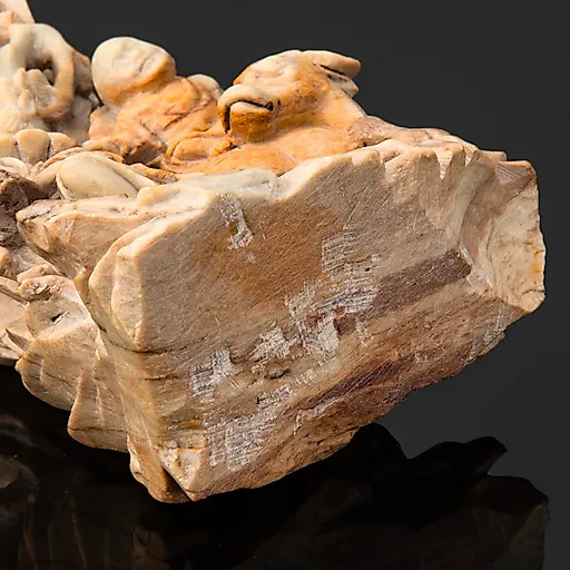 Статуэтка "Встреча старца и молодого монаха", талькохлорит (мыльный камень), резьба, Азия, 1950-1980 гг. - View 4