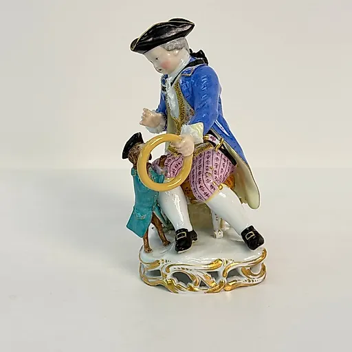 Фарфоровая статуэтка Мейсен: мальчик с собакой, Германия, 1840-1860 гг. - View 4