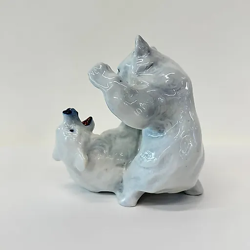 Фарфоровая статуэтка "Играющие медведи" Royal Copenhagen, Дания, 1935-1949 гг. - View 4