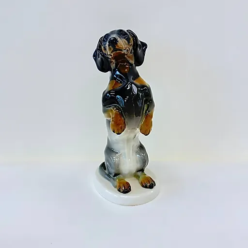 Фарфоровая статуэтка Таксы от KPM, Германия - View 2