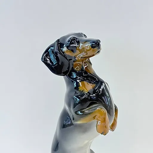 Фарфоровая статуэтка Таксы от KPM, Германия - View 3