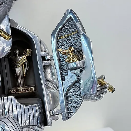 Металлическая скульптура Зигмунд Фрейд от Франка Майслера, Англия - View 2