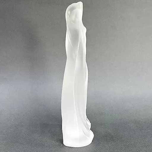 Стеклянная статуэтка Девушка в стиле Арт-деко, Г. Хоффманн, Чехия, 1930-е годы - View 4