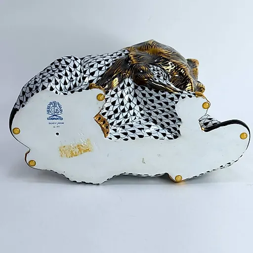 Фарфоровая статуэтка "Лев с львицей" от Herend, Венгрия - View 8