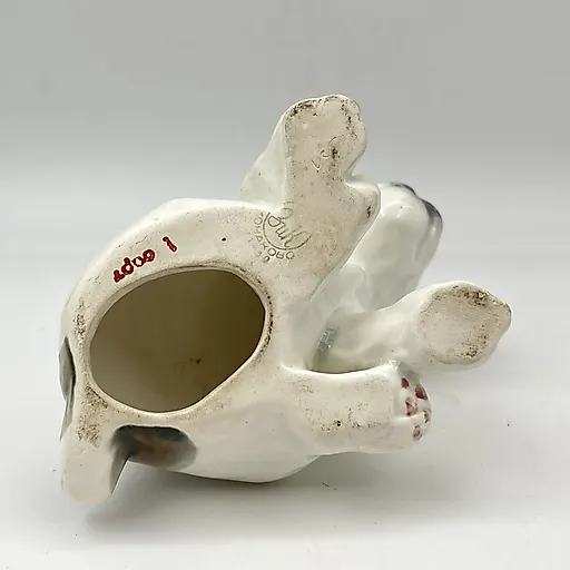 Фаянсовая статуэтка "Щенок" скульптора Гуревич, Конаковский завод, СССР 1950-е - View 6