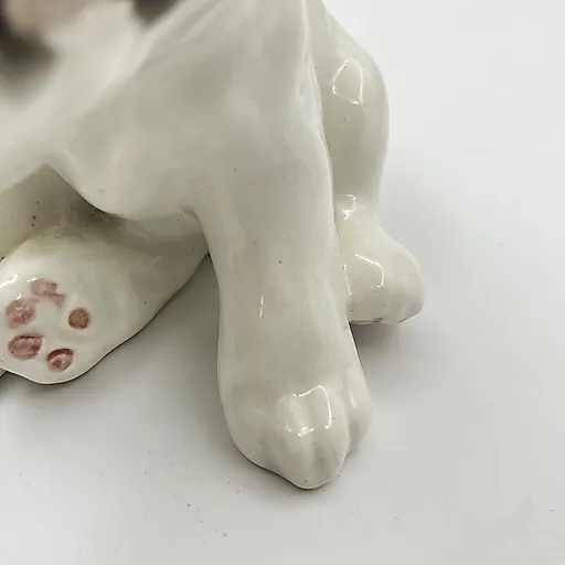 Фаянсовая статуэтка "Щенок" скульптора Гуревич, Конаковский завод, СССР 1950-е - View 7