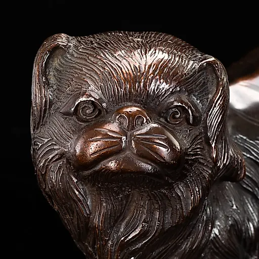 Кабинетная скульптура "Пекинес" из металла, литьё, Европа, конец XX века - View 2