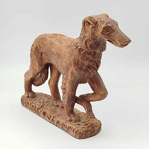 Резная деревянная статуэтка "Гончая", Западная Европа, конец XX века - View 2