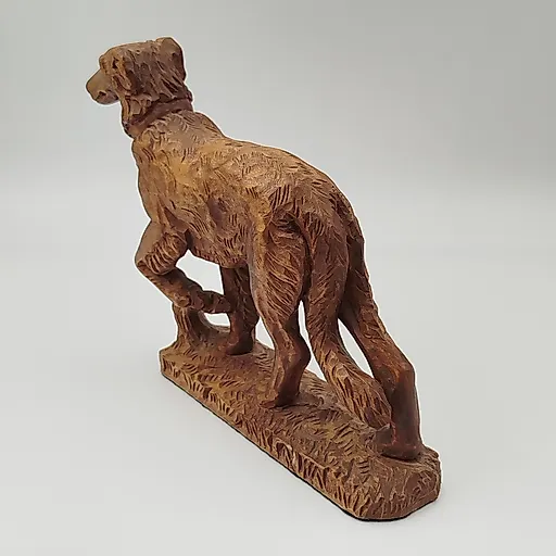 Резная деревянная статуэтка "Гончая", Западная Европа, конец XX века - View 3