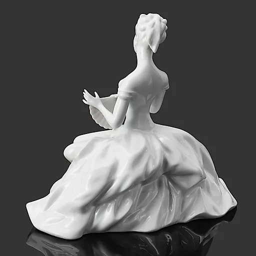 Фарфоровая статуэтка "Дама с веером" от Wallendorf, Германия, 1963-1990 гг. - View 3