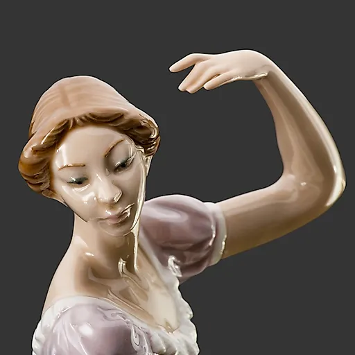 Фарфоровая статуэтка "Балерина" авторства Vincente Martinez, Lladro, Испания, 1980-1990-е годы - View 2