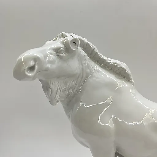 Фарфоровая статуэтка "Лось" скульптора Б.Я. Воробьёва, ЛФЗ, СССР, 1950-1960 гг. (требует реставрации) - View 2