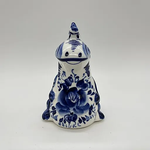 Фарфоровая статуэтка «Дракон» с цветочным декором, Гжель, СССР, 1986-1991 гг. - View 2