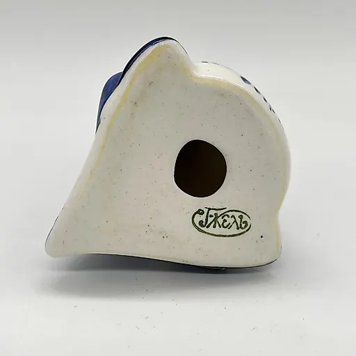 Фарфоровая статуэтка «Дракон» с цветочным декором, Гжель, СССР, 1986-1991 гг. - View 4