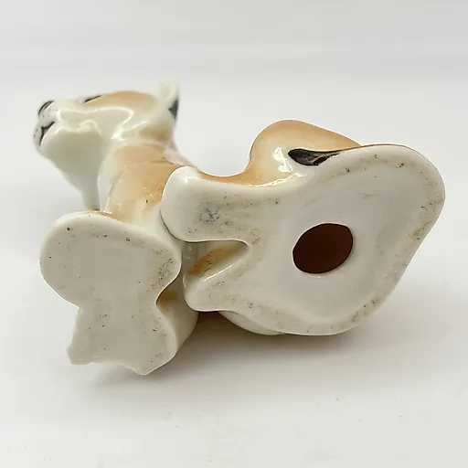 Фарфоровая статуэтка сидящего львенка, скульптор Воробьев Б.Я., ЛФЗ, СССР, 1970-1990 гг. - View 6