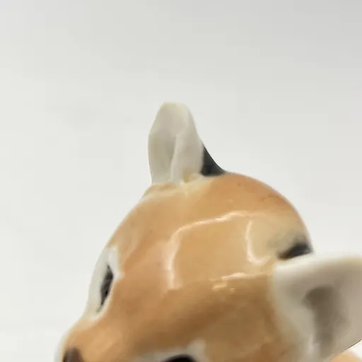 Фарфоровая статуэтка сидящего львенка, скульптор Воробьев Б.Я., ЛФЗ, СССР, 1970-1990 гг. - View 7