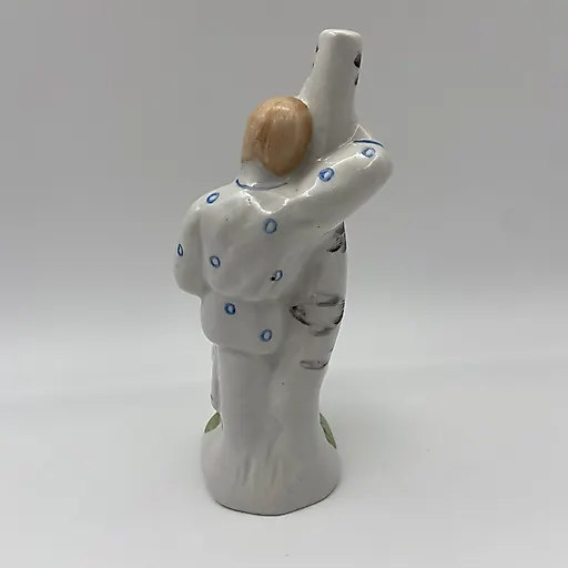 Фарфоровая статуэтка «Девушка у березы» с росписью, Бронницкий завод «Возрождение», СССР, 1960-1980 гг. - View 3