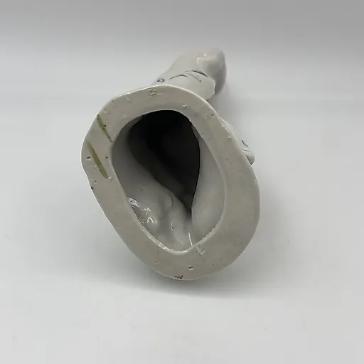 Фарфоровая статуэтка «Девушка у березы» с росписью, Бронницкий завод «Возрождение», СССР, 1960-1980 гг. - View 5