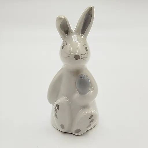 Фарфоровая статуэтка «Белый заяц» с росписью, Азия, современность - View 2