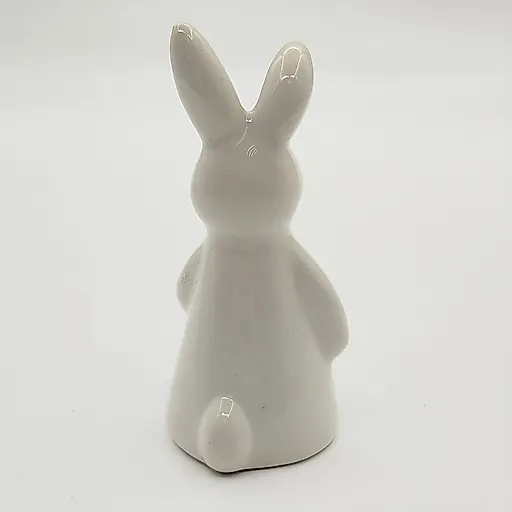 Фарфоровая статуэтка «Белый заяц» с росписью, Азия, современность - View 4