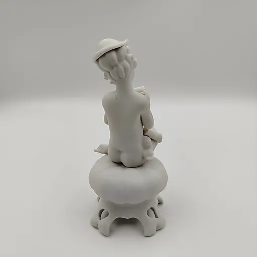 Статуэтка 'Пишущий мальчик' из композитного материала, Азия, конец XX - начало XXI века - View 3