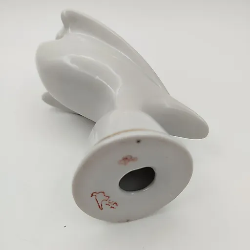 Фарфоровая статуэтка «Белый лебедь» с золочением, Дулевский завод, СССР, 1970-1990 гг. - View 4