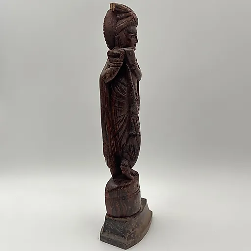 Резная деревянная статуэтка Кришны, Индия, 1970-1990 годы - View 2