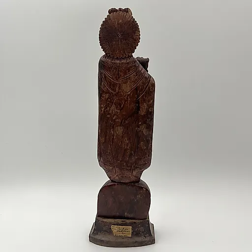 Резная деревянная статуэтка Кришны, Индия, 1970-1990 годы - View 4