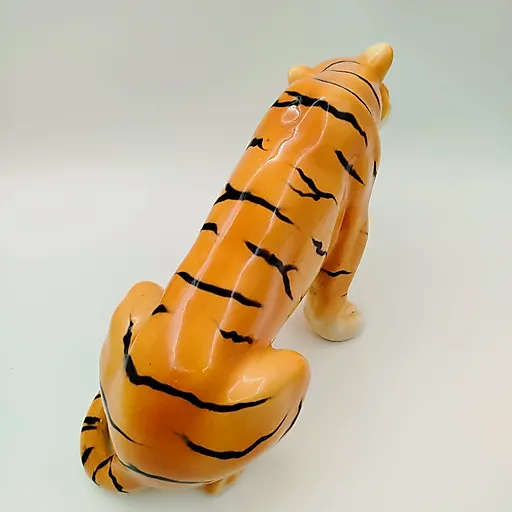 Фаянсовая статуэтка Тигра с росписью, Sitzendorf, Германия, середина XX века - View 4