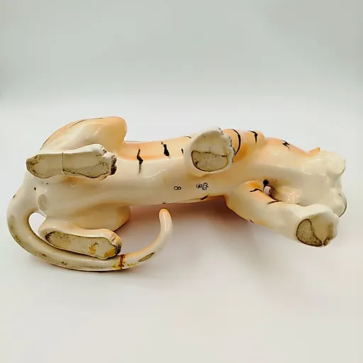 Фаянсовая статуэтка Тигра с росписью, Sitzendorf, Германия, середина XX века - View 6