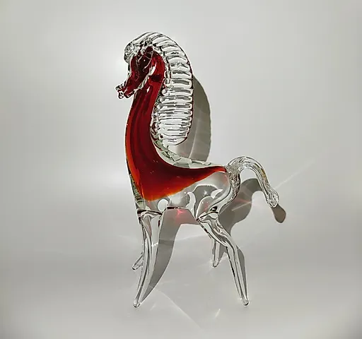 Стеклянная статуэтка "Лошадь", гутная техника, Европа, 1970-1990 гг. - View 2