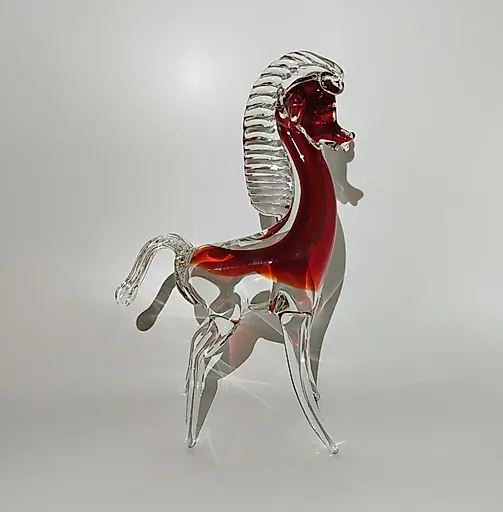 Стеклянная статуэтка "Лошадь", гутная техника, Европа, 1970-1990 гг. - View 3